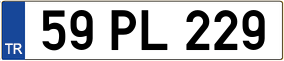 Truck License Plate